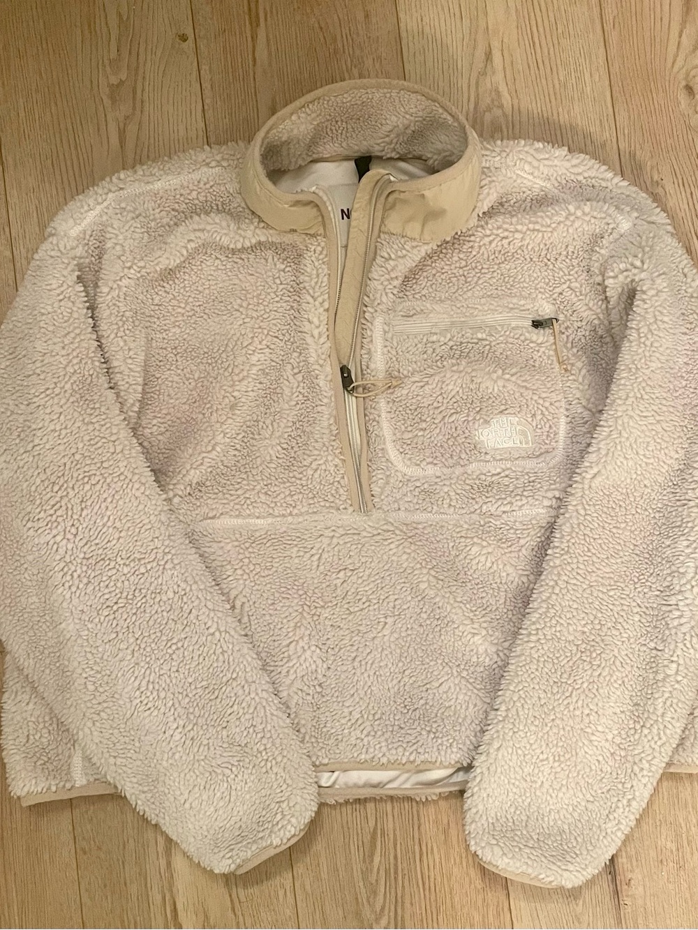 The North Face  Sherpa Half-Zip Pullover - Cream